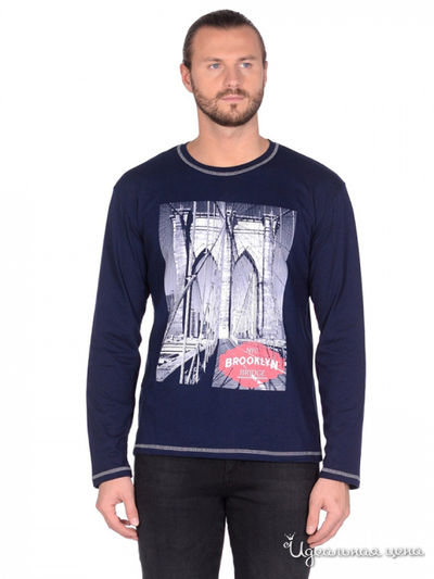 Лонгслив N.O.A., цвет темно-синий