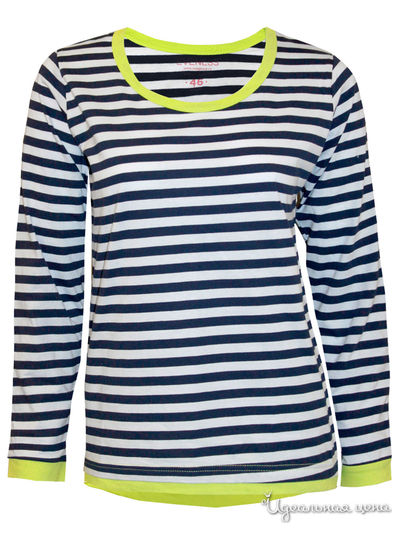 Лонгслив N.O.A., цвет белый, синий