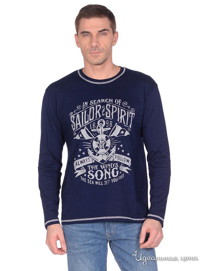 Лонгслив N.O.A., цвет темно-синий