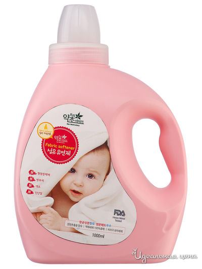 Кондиционер для стирки детского белья, 1000 мл, Korea