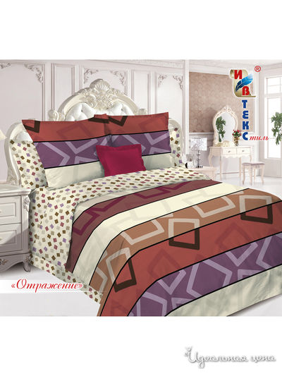Комплект постельного белья, 2-спальный ИВТЕКстиль, цвет мультиколор