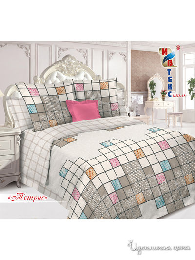 Комплект постельного белья, 2-спальный ИВТЕКстиль, цвет мультиколор
