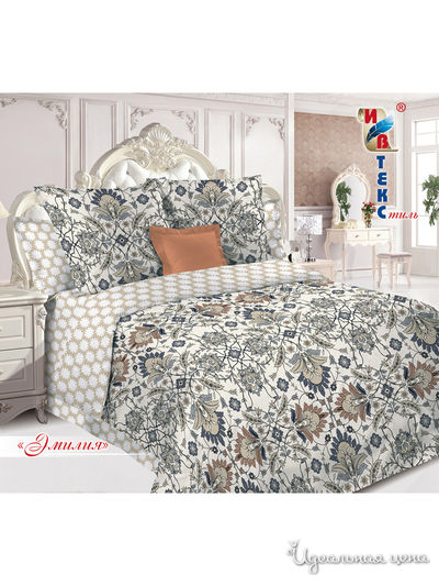 Комплект постельного белья, 2-спальный ИВТЕКстиль, цвет мультиколор