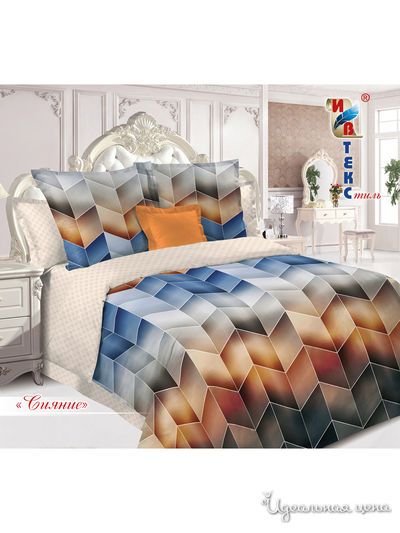 Комплект постельного белья, 2-спальный ИВТЕКстиль, цвет мультиколор