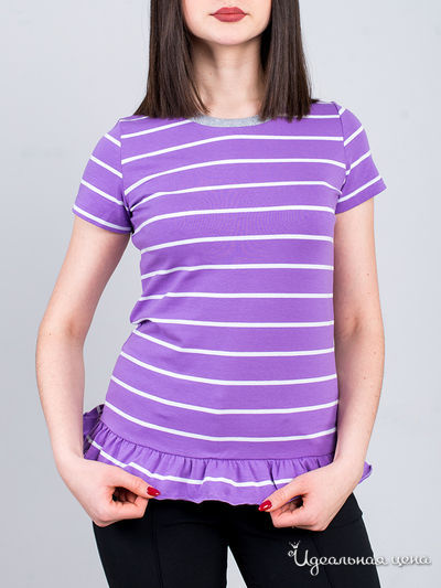 Футболка Sofita, цвет сиреневый, белый