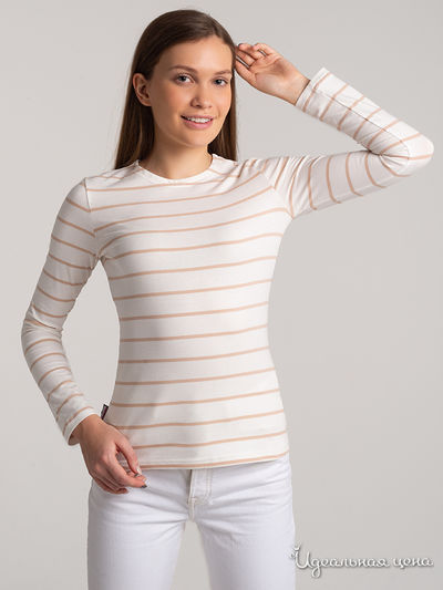 Лонгслив Sofita, цвет белый, бежевый