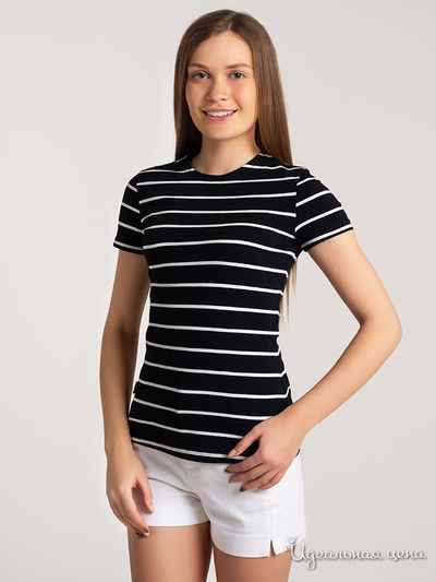 Футболка Sofita, цвет черный, белый