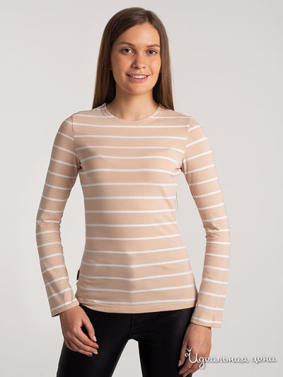 Лонгслив Sofita, цвет бежевый, белый