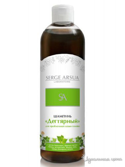 Шампунь для волос дегтярный, 250 мл, SERGE ARSUA, цвет светло-бежевый