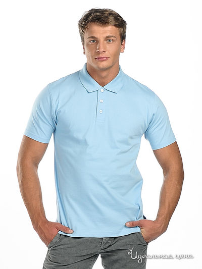 Поло AlbertoMoretti&Windsor, цвет цвет голубой