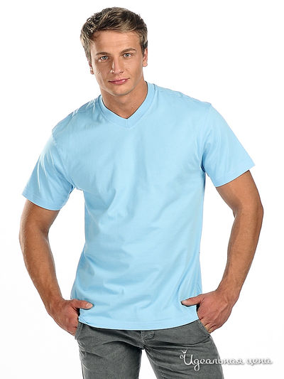 Футболка AlbertoMoretti&Windsor, цвет цвет голубой