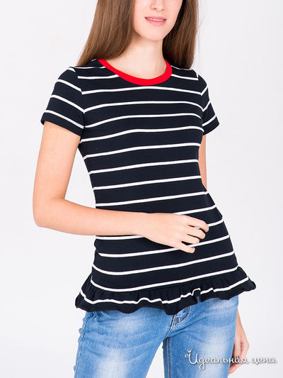 Футболка Sofita, цвет черный, белый