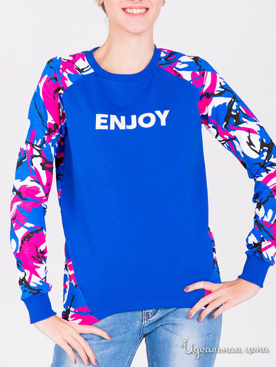 Свитшот Sofita, цвет синий, разноцветный