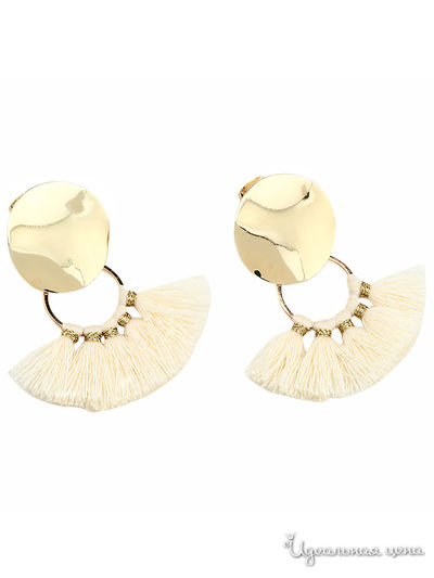 Серьги PATRICIA  BRUNI, цвет молочный