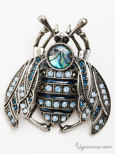 Брошь PATRICIA  BRUNI, цвет серебряный