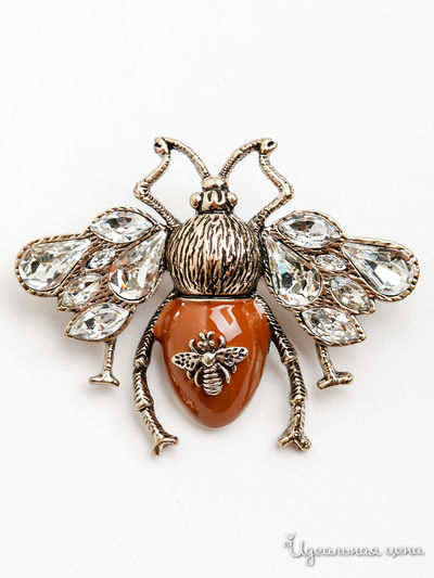 Брошь PATRICIA  BRUNI, цвет бежевый