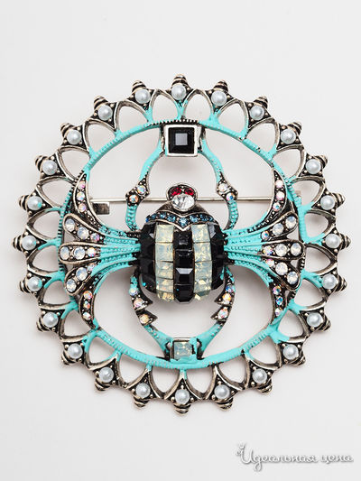 Брошь PATRICIA  BRUNI, цвет черный