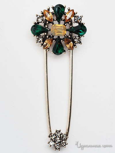 Булавка PATRICIA  BRUNI, цвет зеленый
