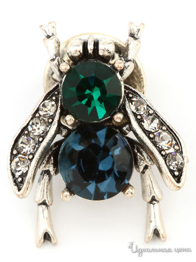 Брошь PATRICIA  BRUNI, цвет зеленый