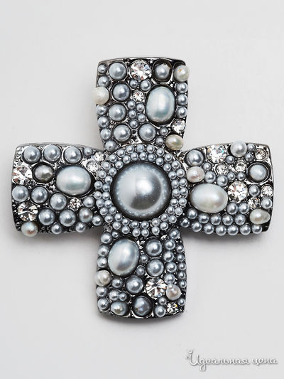 Брошь PATRICIA  BRUNI, цвет серебряный