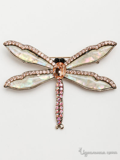 Брошь PATRICIA  BRUNI, цвет розовый