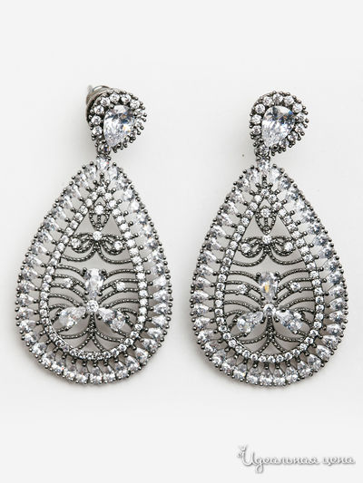 Серьги PATRICIA  BRUNI, цвет серый