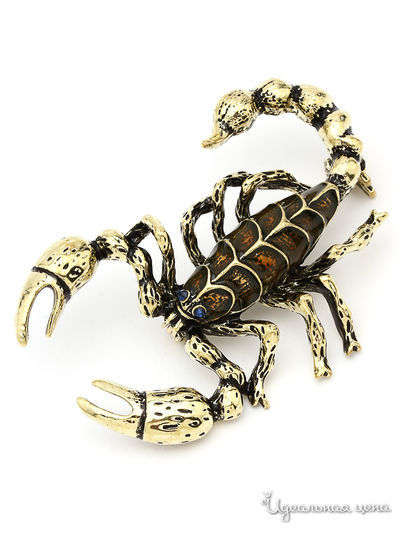 Брошь PATRICIA  BRUNI, цвет коричневый