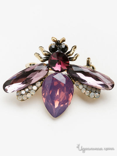 Брошь PATRICIA  BRUNI, цвет сиреневый