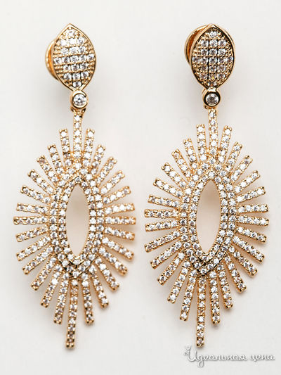 Серьги PATRICIA  BRUNI, цвет золотой