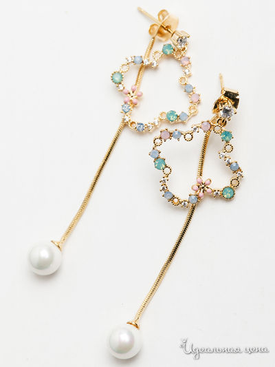 Серьги PATRICIA  BRUNI, цвет золотой