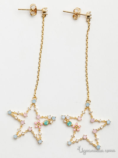 Серьги PATRICIA  BRUNI, цвет золотой