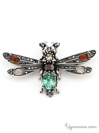 Брошь PATRICIA  BRUNI, цвет серебряный