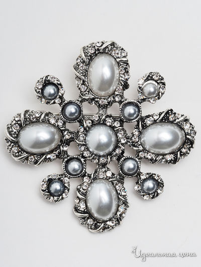 Брошь PATRICIA  BRUNI, цвет серебряный