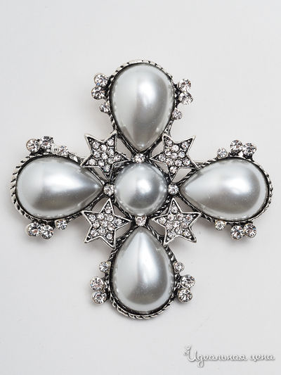 Брошь PATRICIA  BRUNI, цвет серебряный