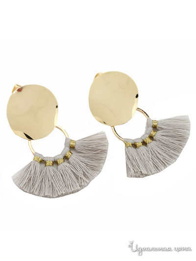 Серьги PATRICIA  BRUNI, цвет серый