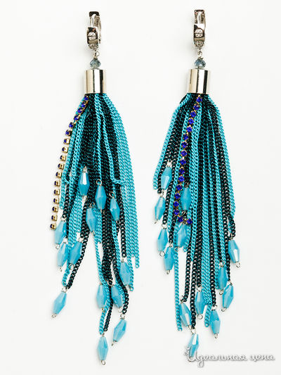 Серьги PATRICIA  BRUNI, цвет голубой