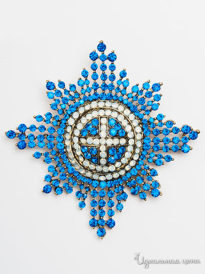 Брошь PATRICIA  BRUNI, цвет синий