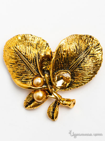 Брошь PATRICIA  BRUNI, цвет бронзовый