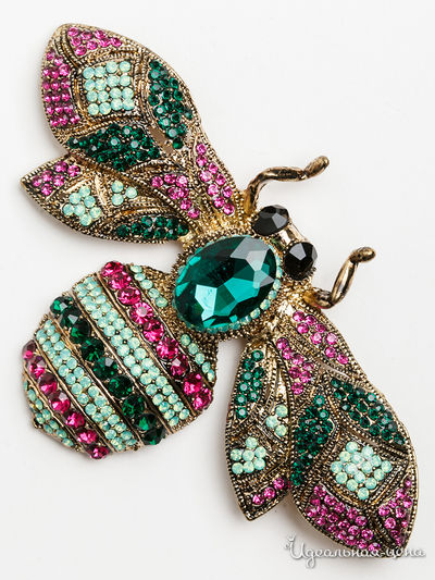 Брошь PATRICIA  BRUNI, цвет зеленый