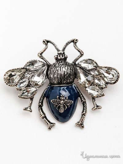 Брошь PATRICIA  BRUNI, цвет синий