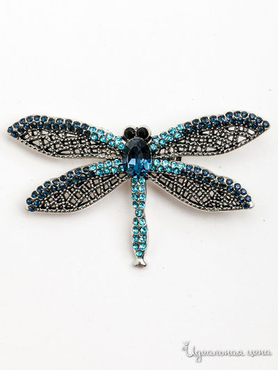 Брошь PATRICIA  BRUNI, цвет синий, голубой