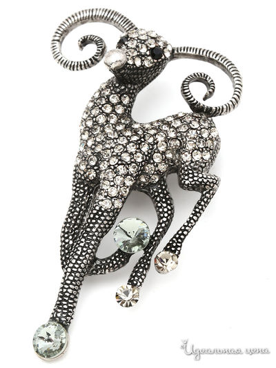 Брошь PATRICIA  BRUNI, цвет серебряный