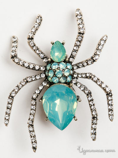 Брошь PATRICIA  BRUNI, цвет зеленый