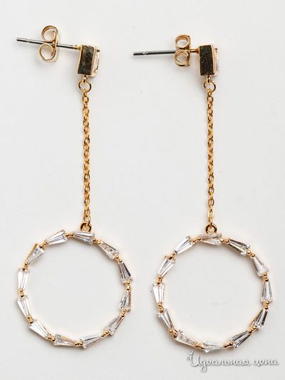 Серьги PATRICIA  BRUNI, цвет золотой