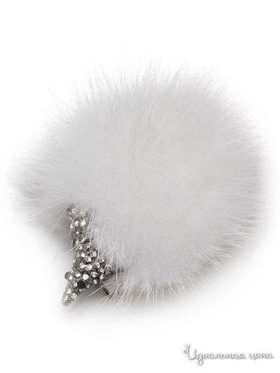 Брошь Biruza, цвет белый