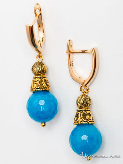 Серьги Biruza, цвет синий