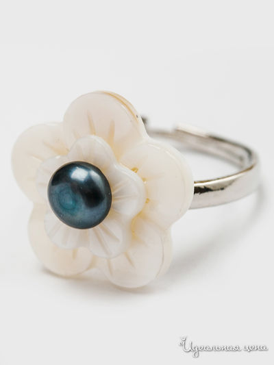 Кольцо Biruza, цвет белый