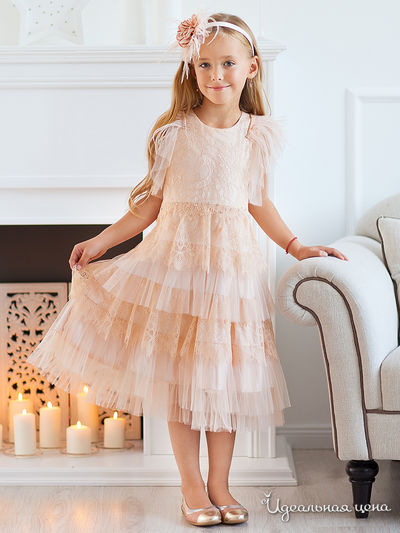 Платье ZAZA couture, цвет светло-персиковый