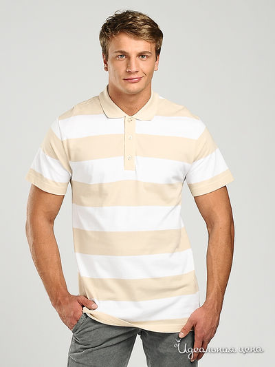 поло AlbertoMoretti&Windsor, цвет цвет бежевая полоска