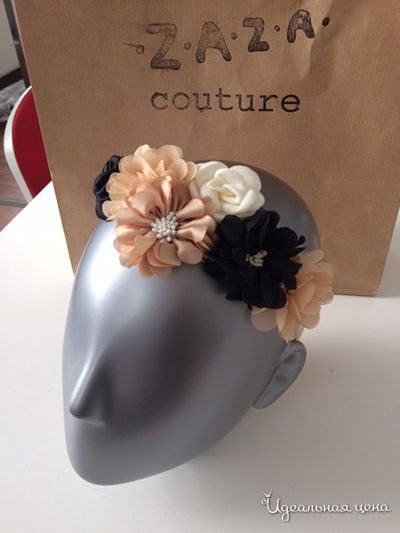 Ободок ZAZA couture, цвет светло-персиковый